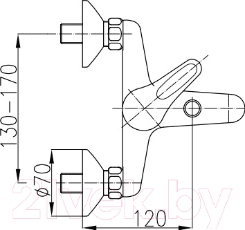 Смеситель Armatura Azuryt 5514-520-00