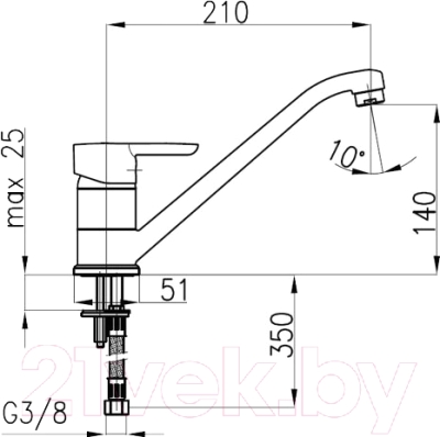 Смеситель Armatura Bazalt 4703-815-00/4703-814-00