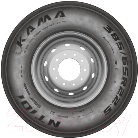 Грузовая шина KAMA NT 101 245/70R17.5 143/141J Прицепная — фото 3