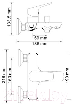 Смеситель Wasserkraft Lippe 4501