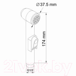 Лейка гигиенического душа Wasserkraft A043