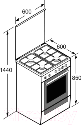 Плита газовая Bosch HGD74W855R