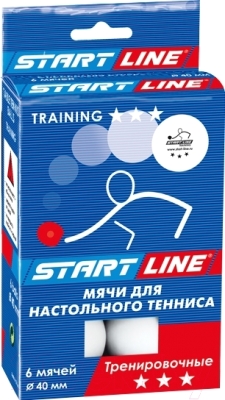 Набор мячей для настольного тенниса Start Line Training 3 23-123
