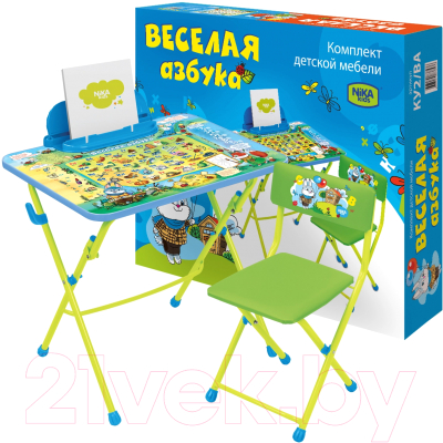 Комплект мебели с детским столом Ника КУ2/ВА Веселая азбука