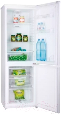 Холодильник с морозильником Shivaki SHRF-250NFW