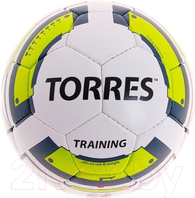 Футбольный мяч Torres Training F30054 (белый/зеленый/серый)