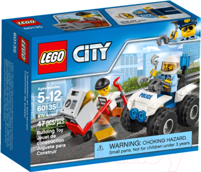 Конструктор Lego City Полицейский квадроцикл 60135