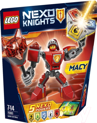 Конструктор Lego Nexo Knights Боевые доспехи Мэйси 70363