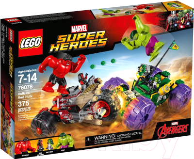 Конструктор Lego Super Heroes Халк против Красного Халка 76078