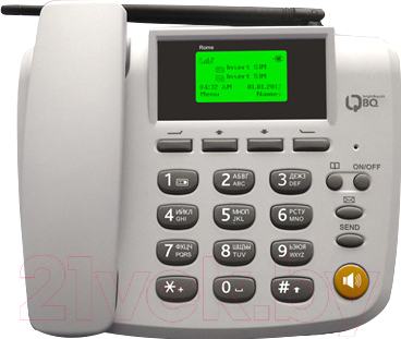 Беспроводной телефон BQ Rome BQD-2051 (серый)