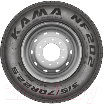 Грузовая шина KAMA NF 202 295/75R22.5 148/145M M+S Рулевая