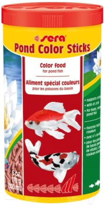 Корм для рыб Sera Pond Color Sticks 7156