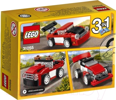 Конструктор Lego Creator Красная гоночная машина 31055