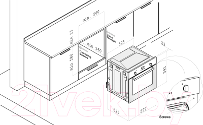 Газовый духовой шкаф Korting OGG 771 CFW