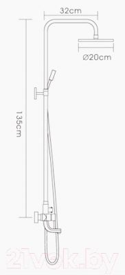 Душевая система Frap F2418