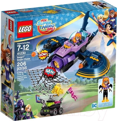 Конструктор Lego DS Super Hero Girls Бэтгерл: погоня на реактивном самолете 41230