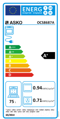 Электрический духовой шкаф Asko OCS8687A