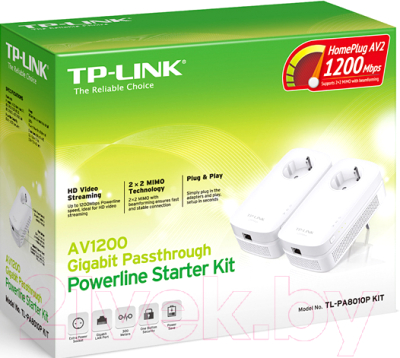 Комплект powerline-адаптеров TP-Link TL-PA8010P KIT