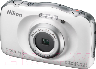Компактный фотоаппарат Nikon Coolpix W100 (белый)