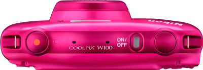 Компактный фотоаппарат Nikon Coolpix W100 (розовый)