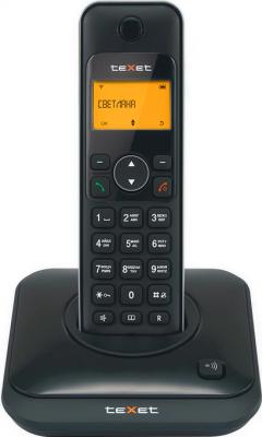 Беспроводной телефон Texet TX-D6105A Black - вид спереди