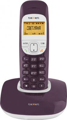 Беспроводной телефон Texet TX-D6505A Aubergine - вид спереди