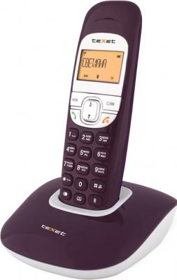 Беспроводной телефон Texet TX-D6505A Aubergine - вид сбоку