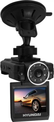 Автомобильный видеорегистратор Hyundai H-DVR04 Black - общий вид (с креплением)
