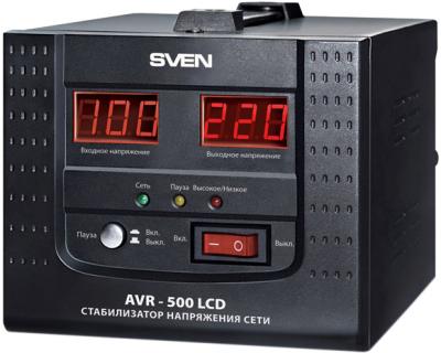 Стабилизатор напряжения Sven AVR-500 LCD - общий вид