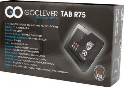 Планшет GoClever TAB R75 4GB - коробка