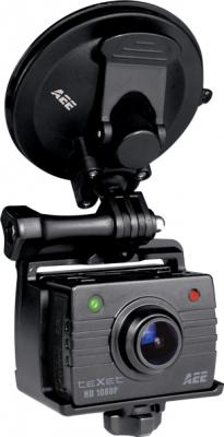 Экшн-камера Texet DVR-905S (Black) - общий вид с креплением