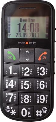 Мобильный телефон Texet TM-B110 Black - общий вид