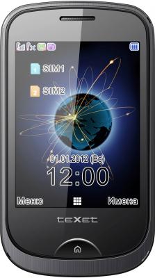 Мобильный телефон Texet TM-605TV Black - общий вид