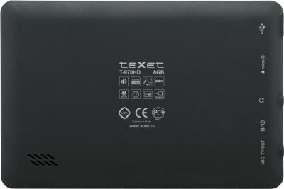 MP3-плеер Texet T-970HD (8 Gb) Black - вид сзади