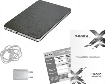 Электронная книга Texet TB-506 Blue - комплектация