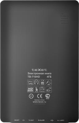 Электронная книга Texet TB-710HD (Black) - вид сзади