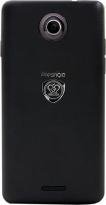 Смартфон Prestigio MultiPhone 4505 Duo (черный) - задняя крышка