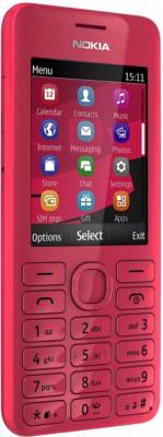Мобильный телефон Nokia Asha 206 Magenta - общий вид