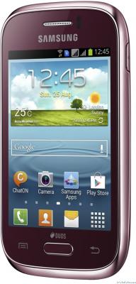Смартфон Samsung S6312 Galaxy Young Duos Red (GT-S6312 WRASER) - общий вид