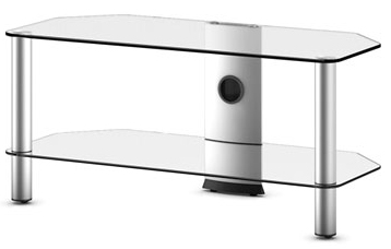 Тумба Sonorous Neo 290 Transparent Glass-Silver - общий вид