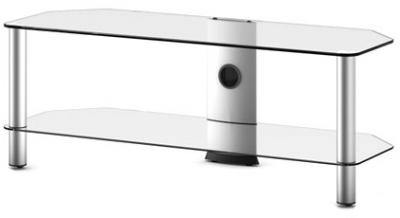 Тумба Sonorous Neo 2110 Transparent Glass-Silver - общий вид