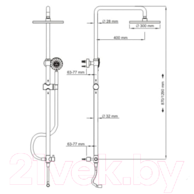 Душевая система Teka Universe Pro 790027200