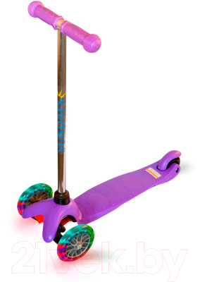 Самокат детский Sundays SA-100S-5 (фиолетовый, светящиеся колеса)
