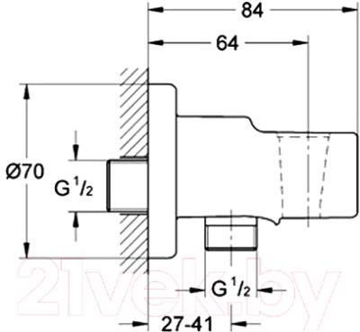 Подключение для душевого шланга GROHE 28679000