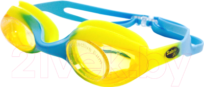 Очки для плавания Sabriasport G440 (желтый/голубой)
