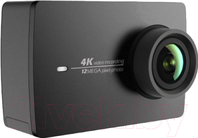 Экшн-камера Xiaomi YI 4K Travel Edition / 77696 (черный)