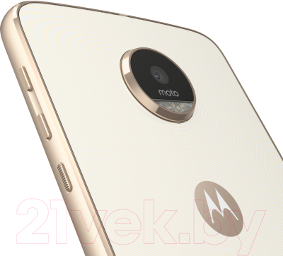 Смартфон Motorola Moto Z Play XT1635-02 32GB Dual Sim / SM4425AD1U1 (белый/золото)