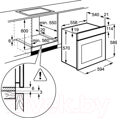 Электрический духовой шкаф Electrolux EZB53410AX