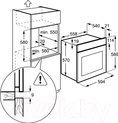 Электрический духовой шкаф Electrolux EZB53430AX