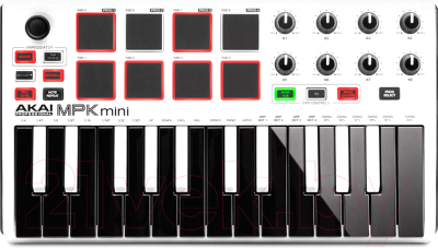 MIDI-клавиатура Akai Pro MPK Mini MK2 (White)